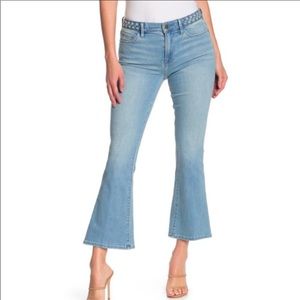 Frame Braided Le Crop Mini Boot jeans